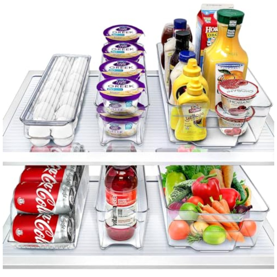 Drawer Organizer Bamboo - Fridge Bins and Freezer Bins Refrigerator