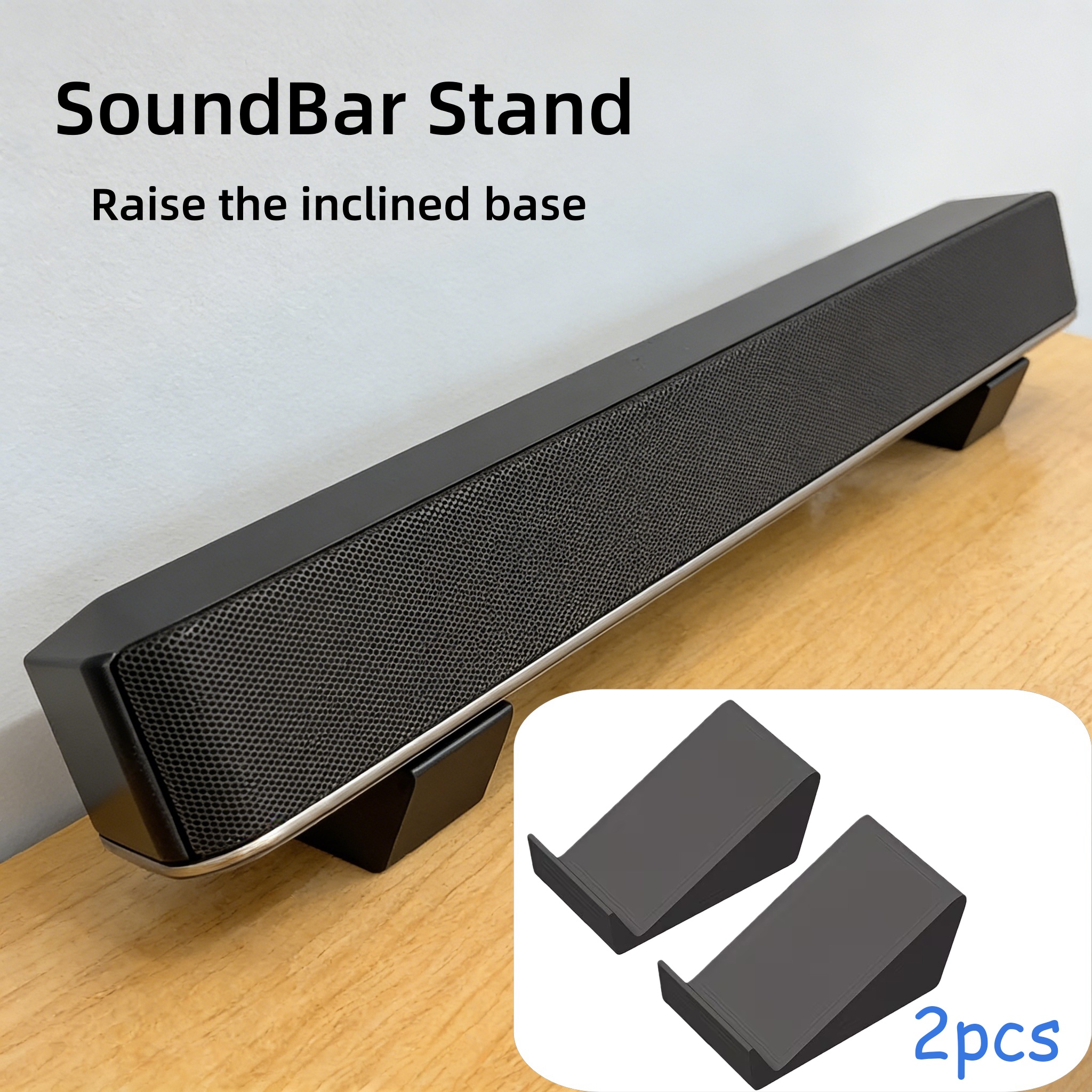 Desk Setup Speakers - 2pcs Universal SoundBar Stand Bases,Compatible with