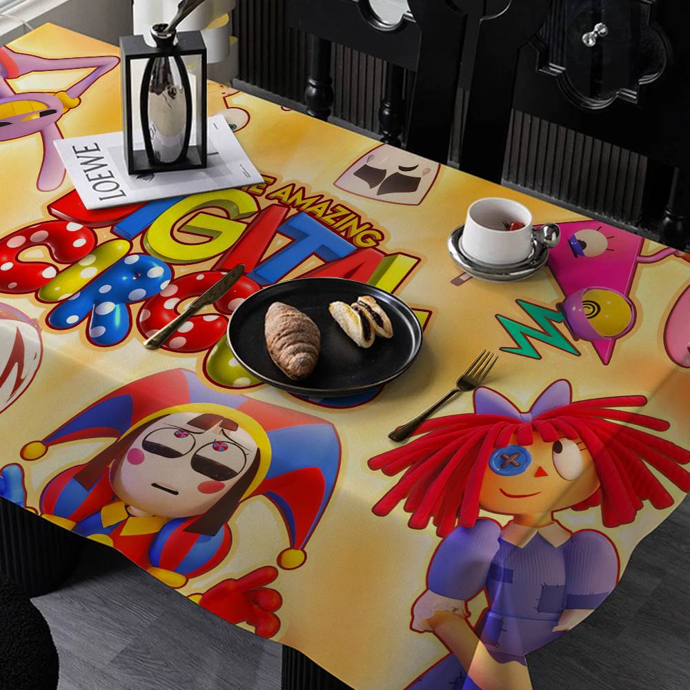 Desk Setup Wallpaper - Cartoon T-The A-Amazing D-Digital C-Circus Tablecloth