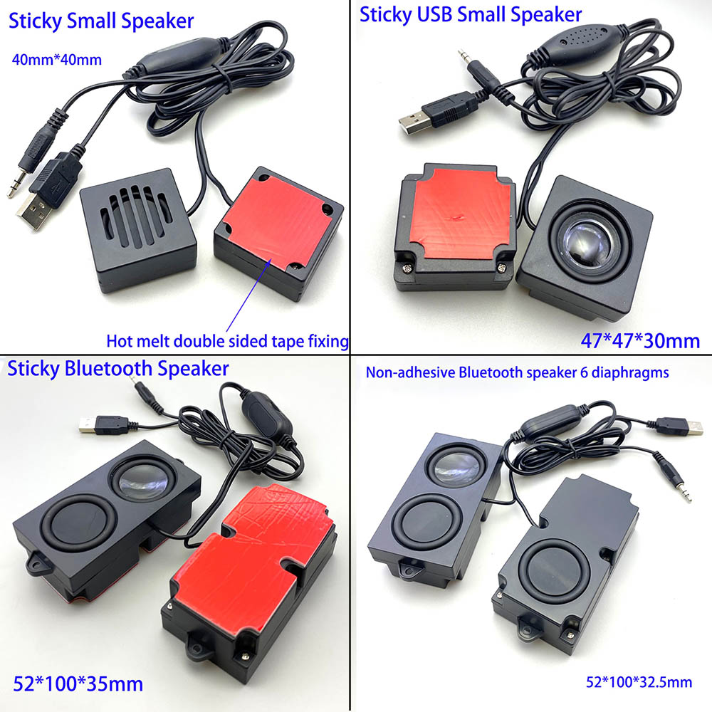 Desk Setup Speakers - Mini USBspeakers with cable outdoor portable