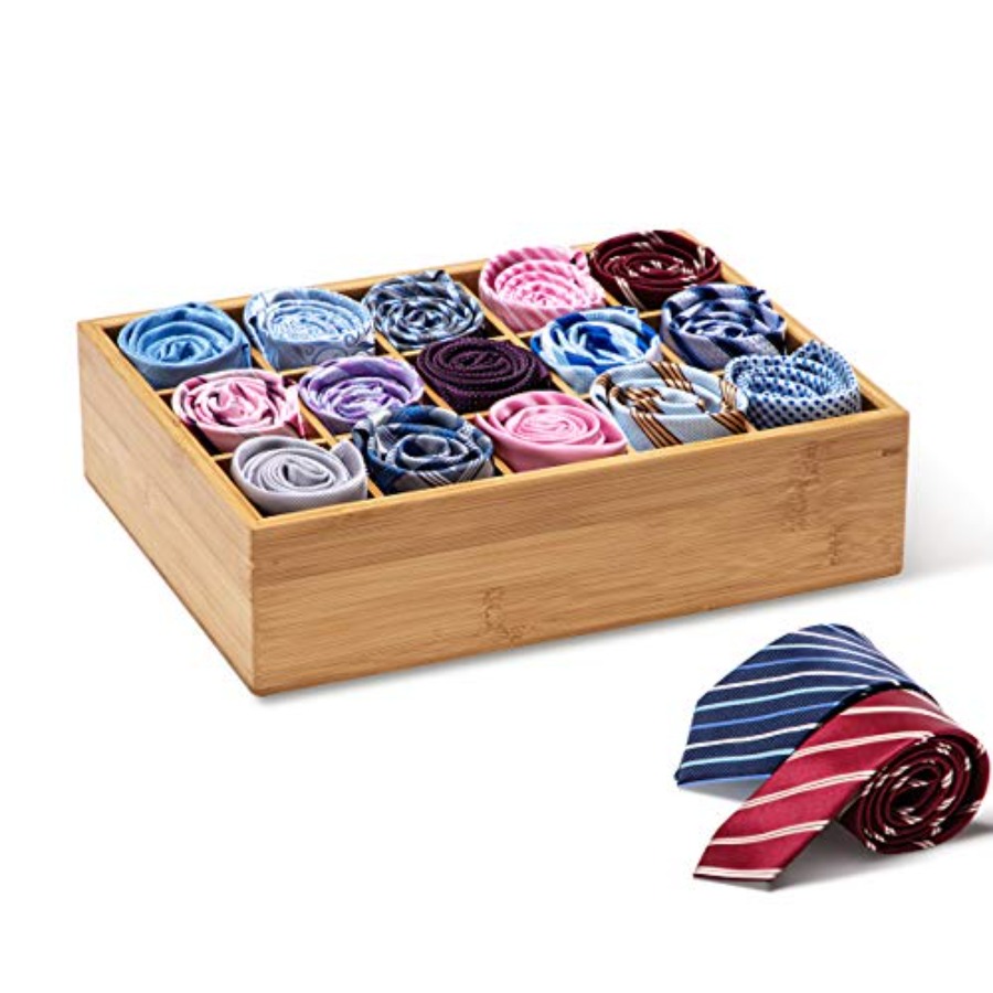 Drawer Organizer Bamboo - Bamboo Closet Drawer Divider - Storage