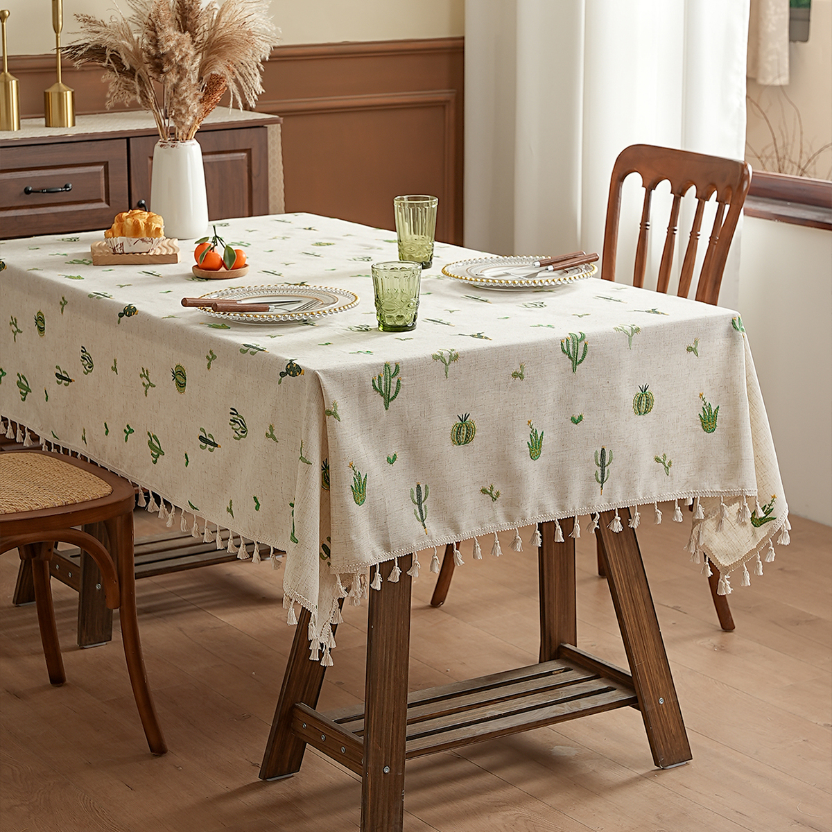 Desk Setup Wallpaper - Simple Small Fresh Rustic Style Dining