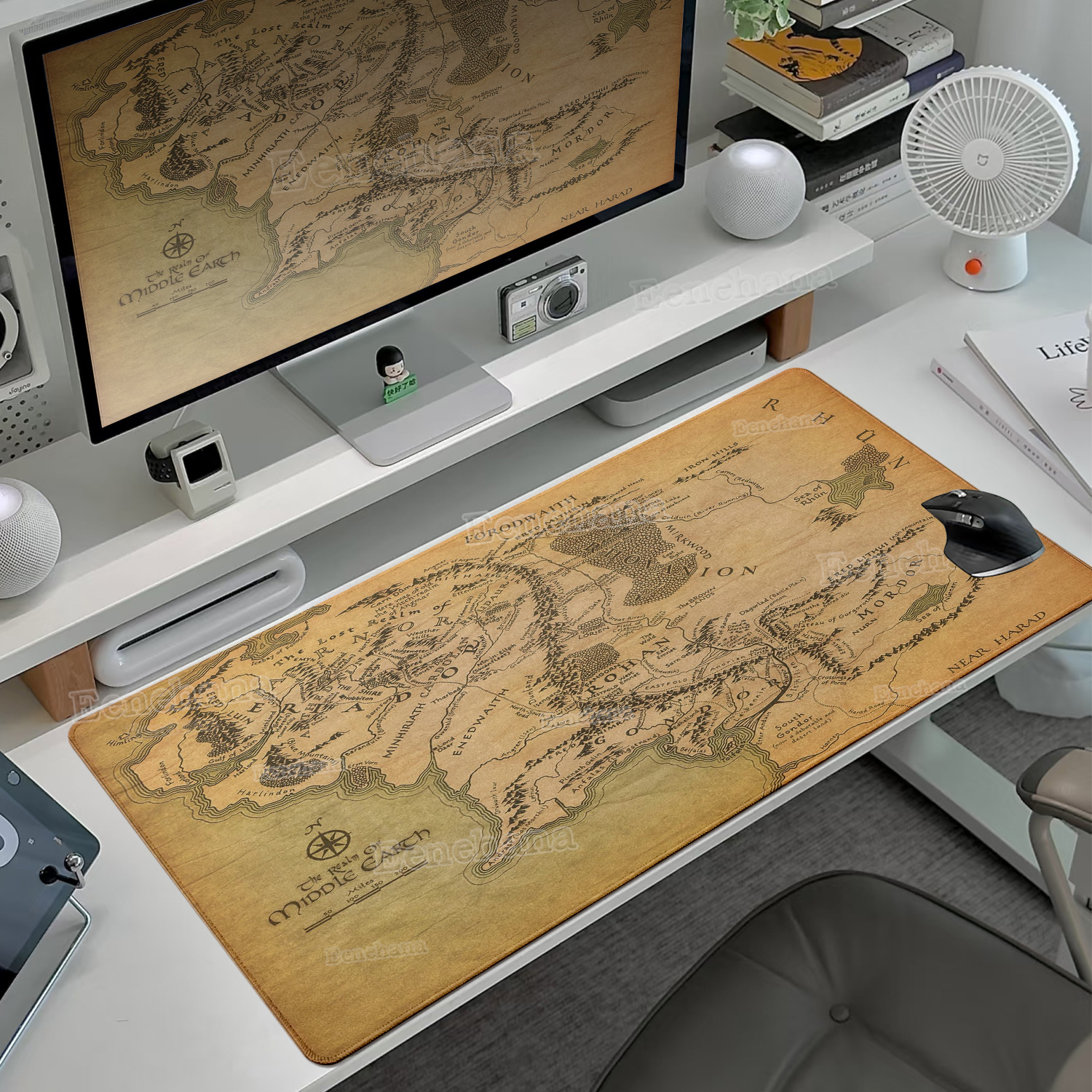 Desk Setup With Laptop - The L-Lord of The Ring Large