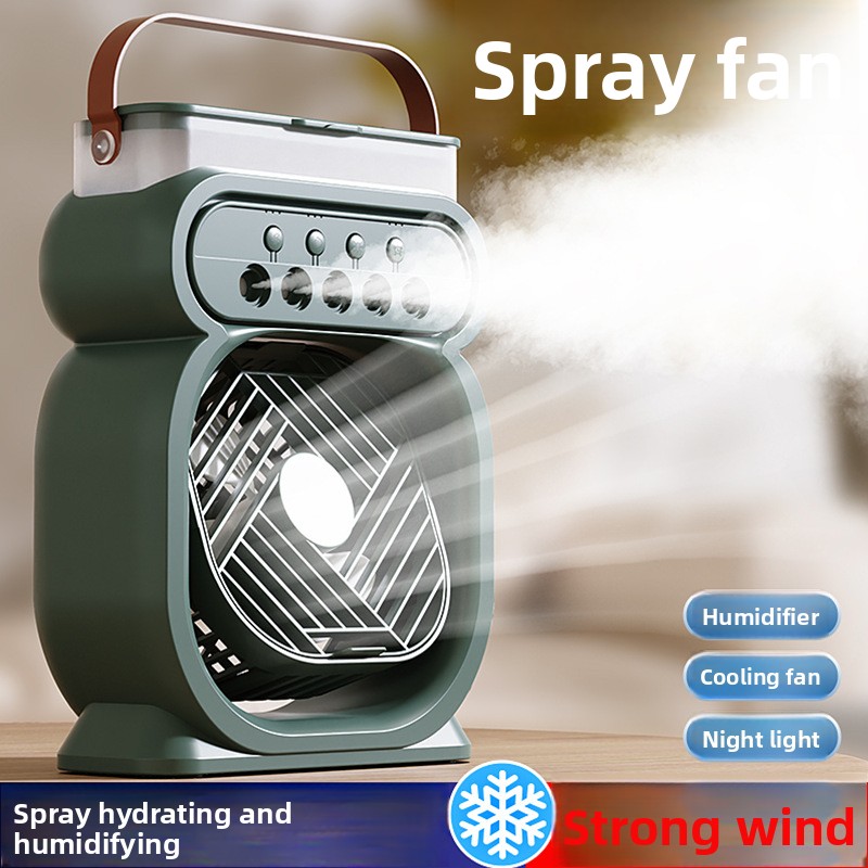 Desk Setup Design - USB Mist Spray Fan Desktop Night