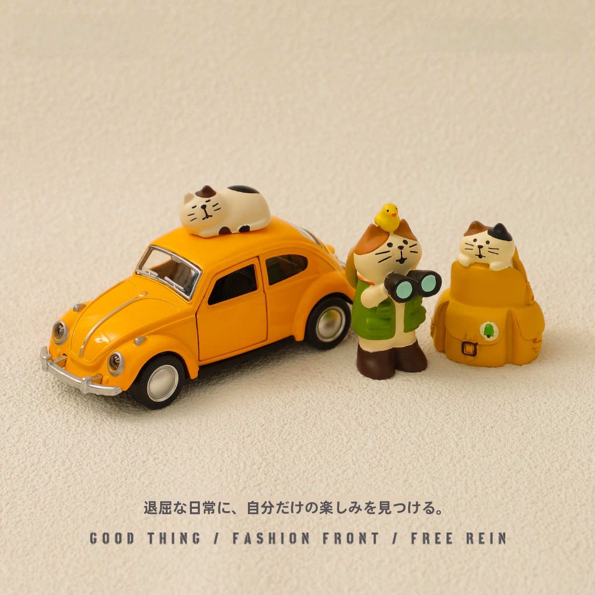 Desk Setup Design - Healing Vintage Car Desktop Decoration Figurine