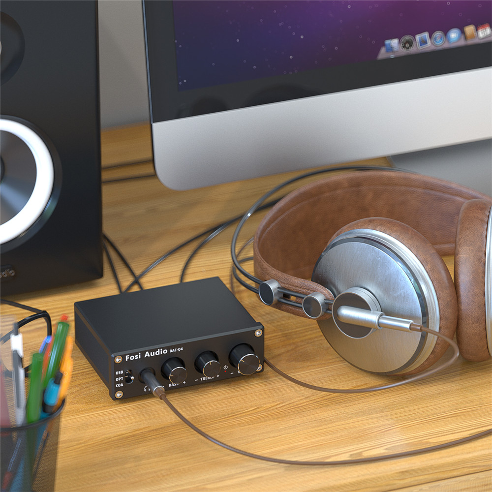 Fosi Audio Q4 Mini Stereo USB  - Desk Setup Speakers 리뷰 및 가격
