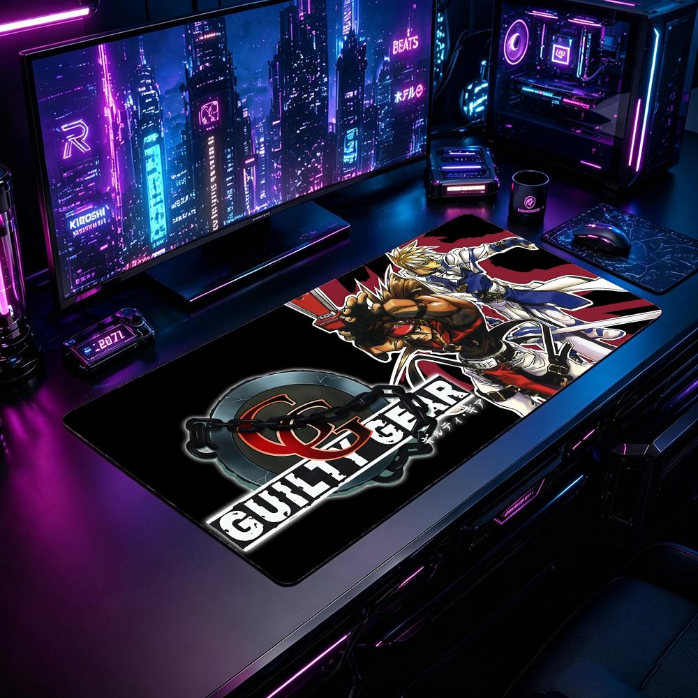 Gaming Mouse Pad GGuilty Gear  - Desk Setup With Laptop 리뷰 및 가격