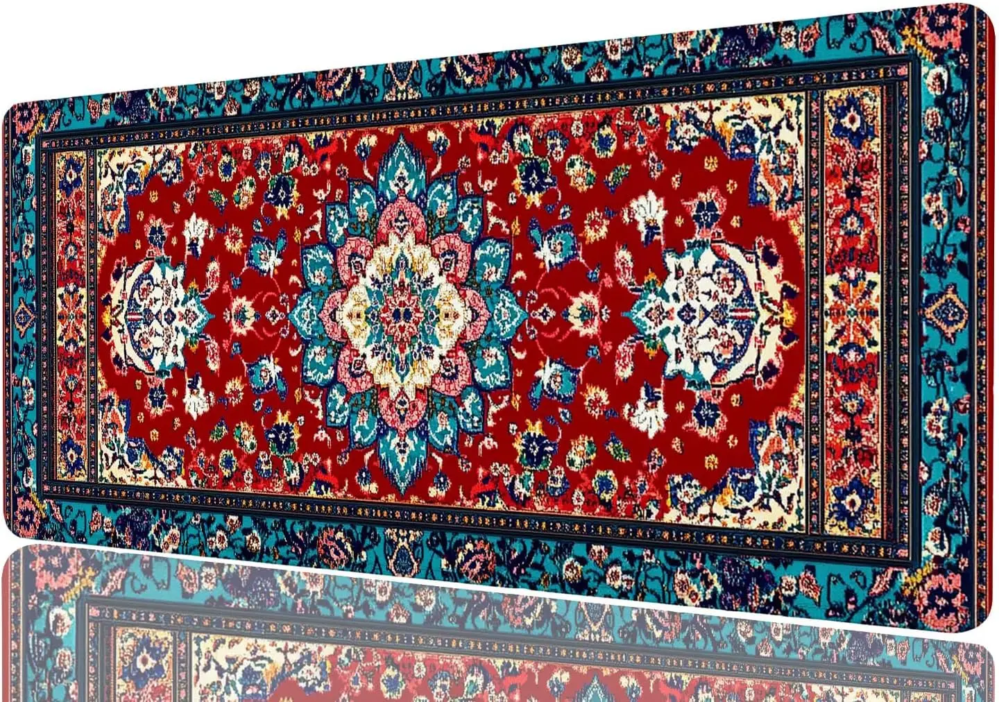 Stylish Ornate Persian Floral  - Desk Setup With Laptop 리뷰 및 가격