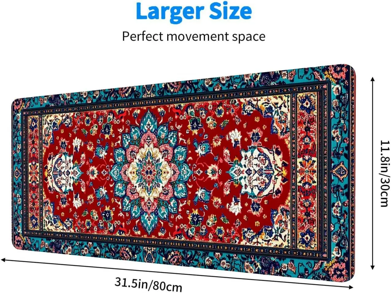 Stylish Ornate Persian Floral  - Desk Setup With Laptop 리뷰 및 가격