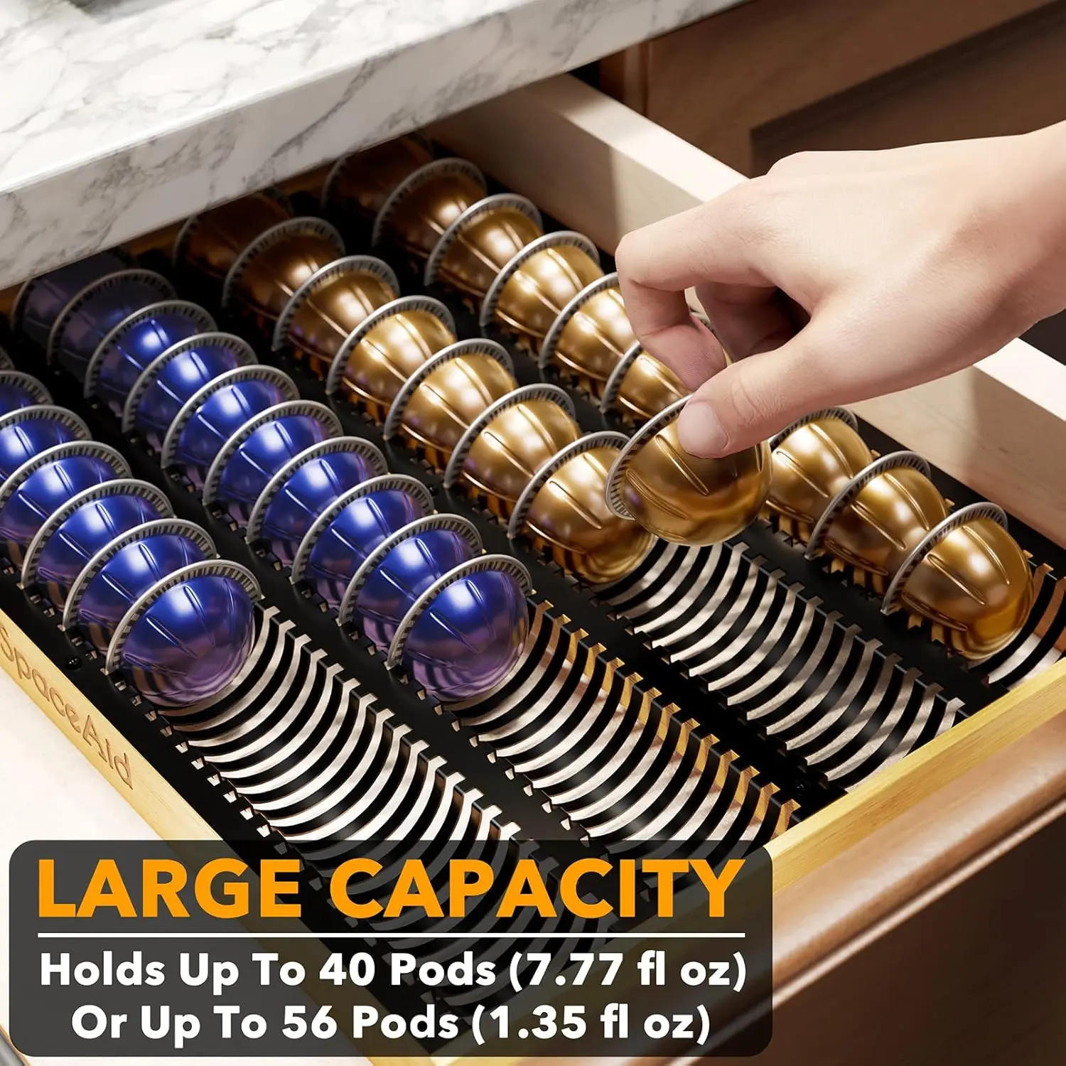 Coffee Pod Holder Drawer Organ - Drawer Organizer Bamboo 리뷰 및 가격