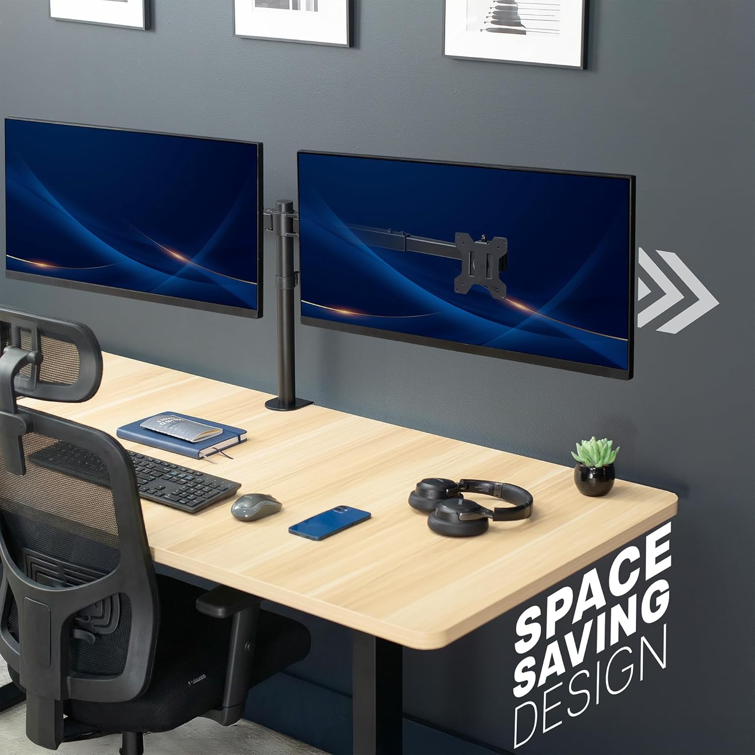 Dual Monitor Desk Mount for 27 - Desk Setup With Monitor Arm 리뷰 및 가격