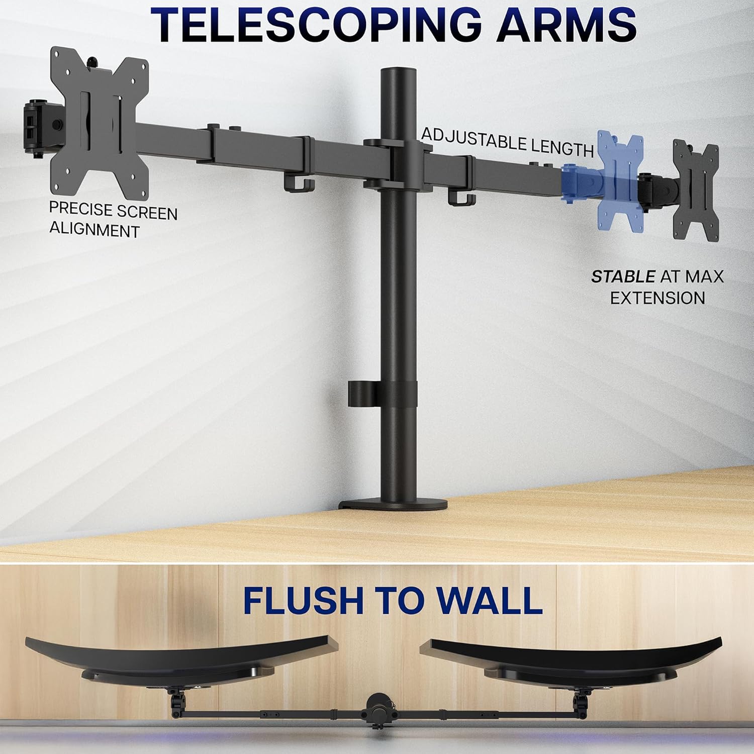 Dual Monitor Desk Mount for 27 - Desk Setup With Monitor Arm 리뷰 및 가격