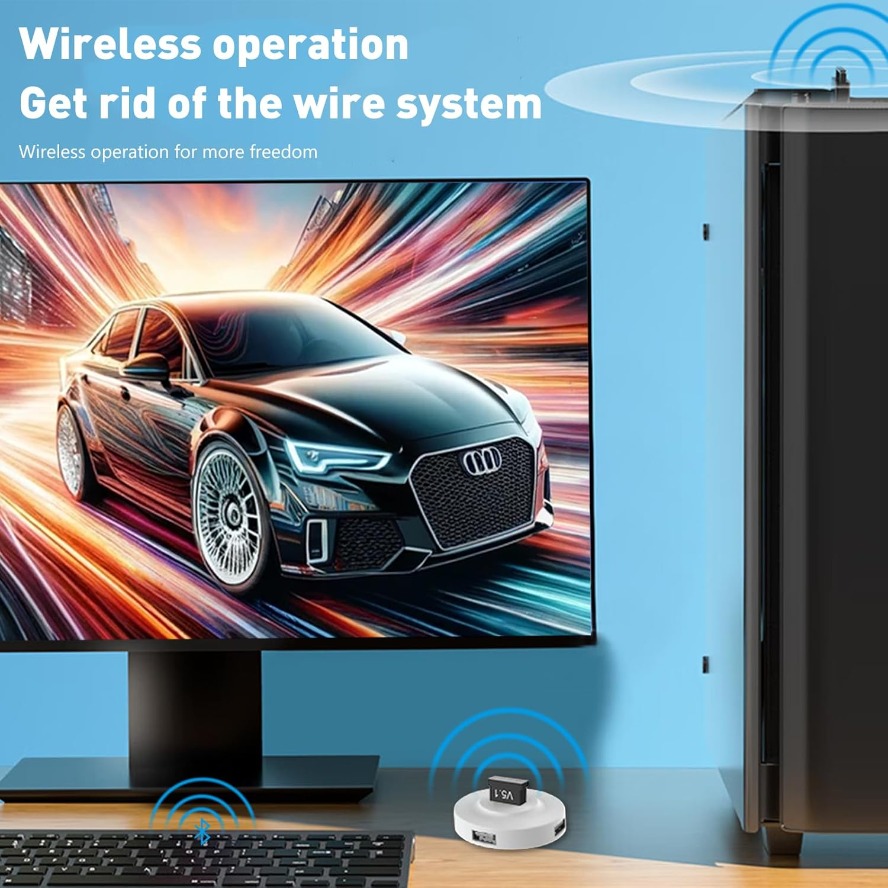 Bluetooth 5.1 Dongle Adapter W - Desk Setup Speakers 리뷰 및 가격