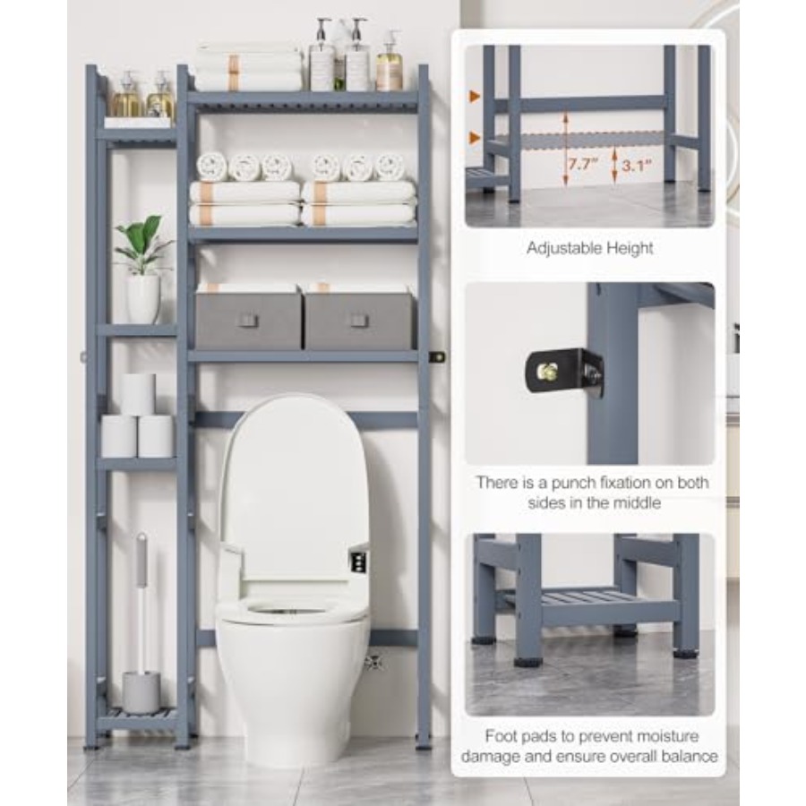 Over The Toilet Storage with B - Drawer Organizer Bamboo 리뷰 및 가격