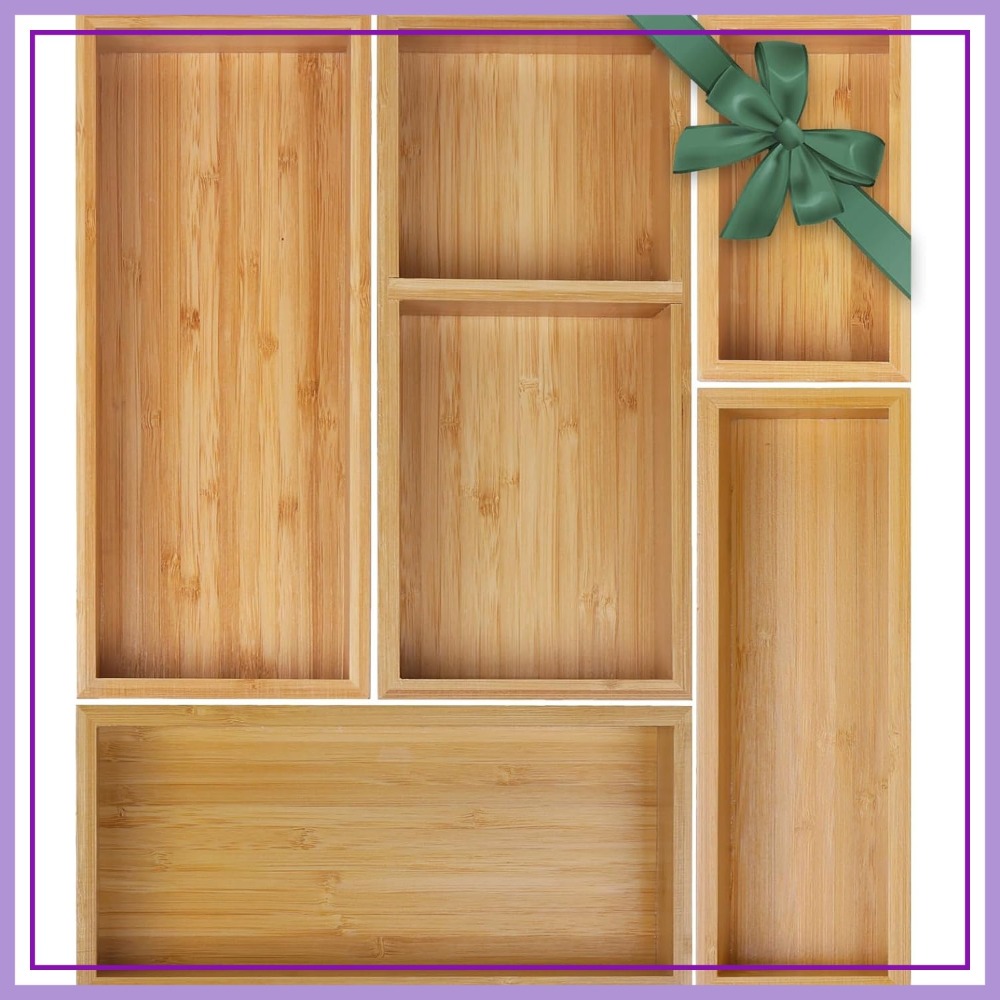 5-Piece Bamboo Drawer Organize - Drawer Organizer Bamboo 리뷰 및 가격