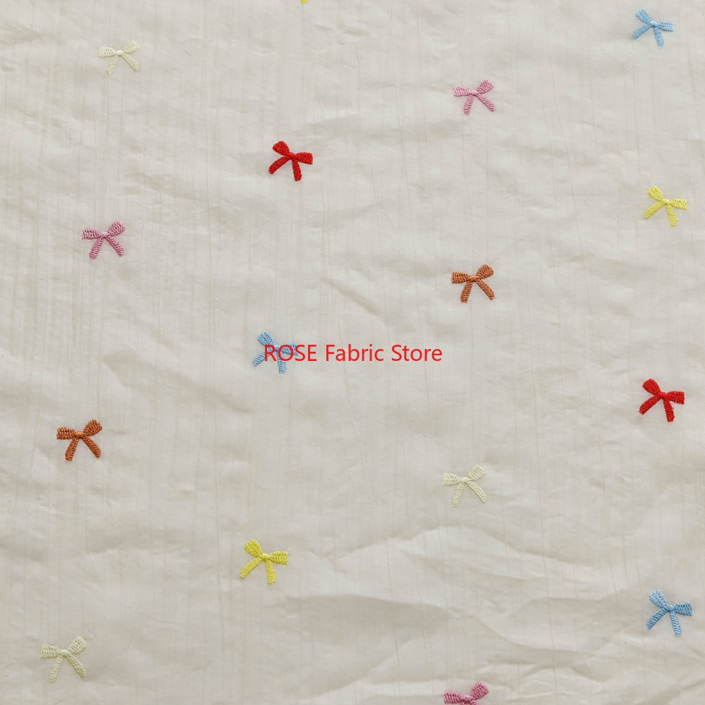 Colorful bow pattern embroider - Desk Setup Design 리뷰 및 가격