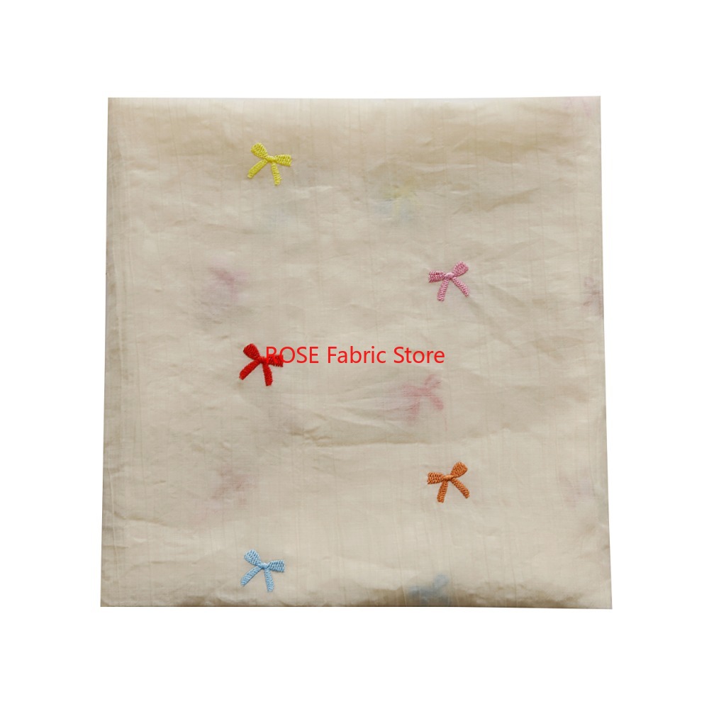 Colorful bow pattern embroider - Desk Setup Design 리뷰 및 가격