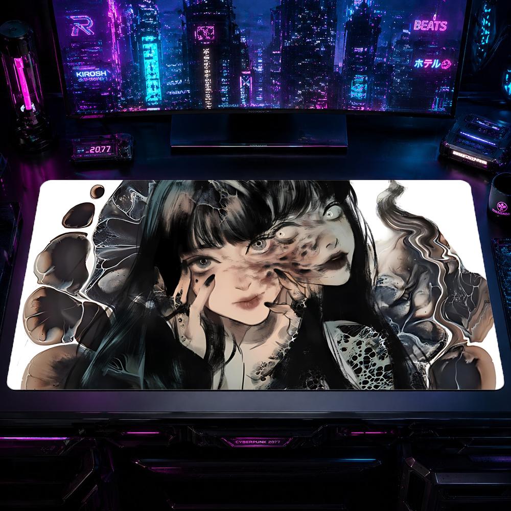 Gaming Mouse Pad JJunji Ito Co - Desk Setup With Laptop 리뷰 및 가격