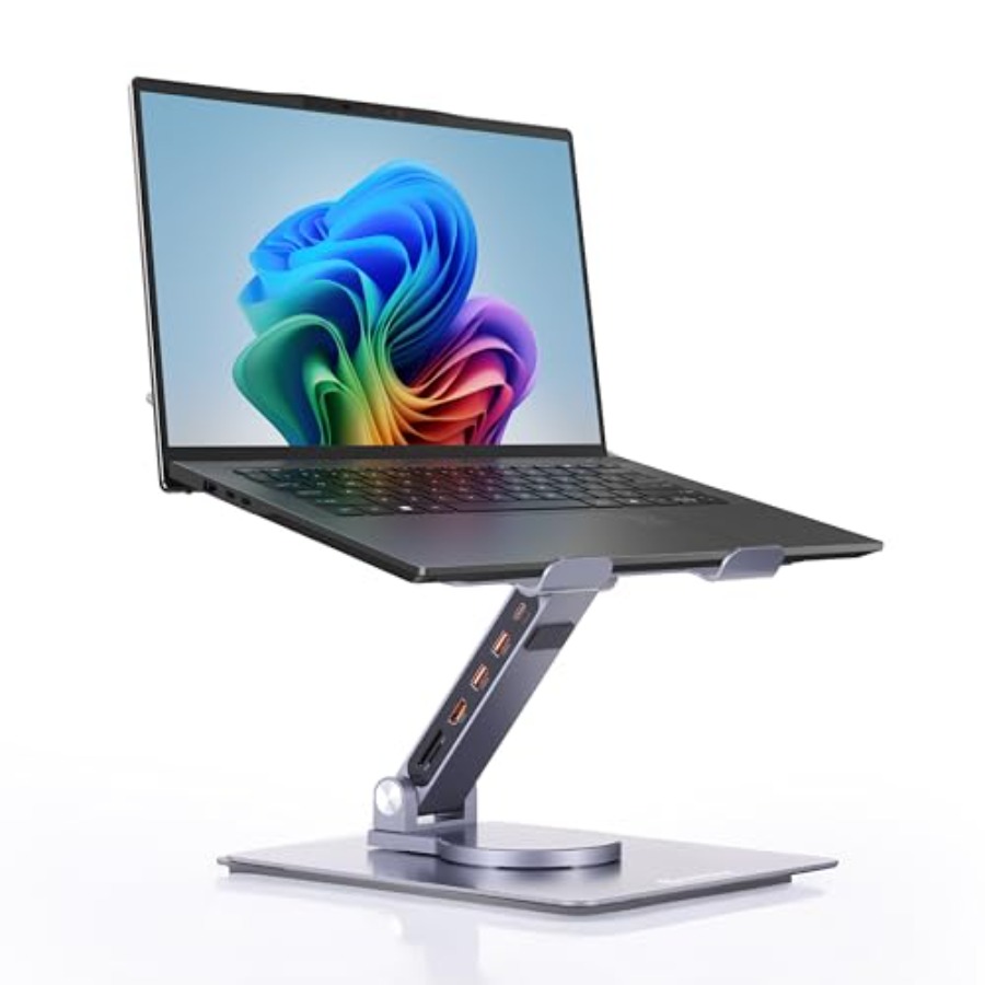 Desk setup laptop stand with a - Desk Setup With Laptop 리뷰 및 가격