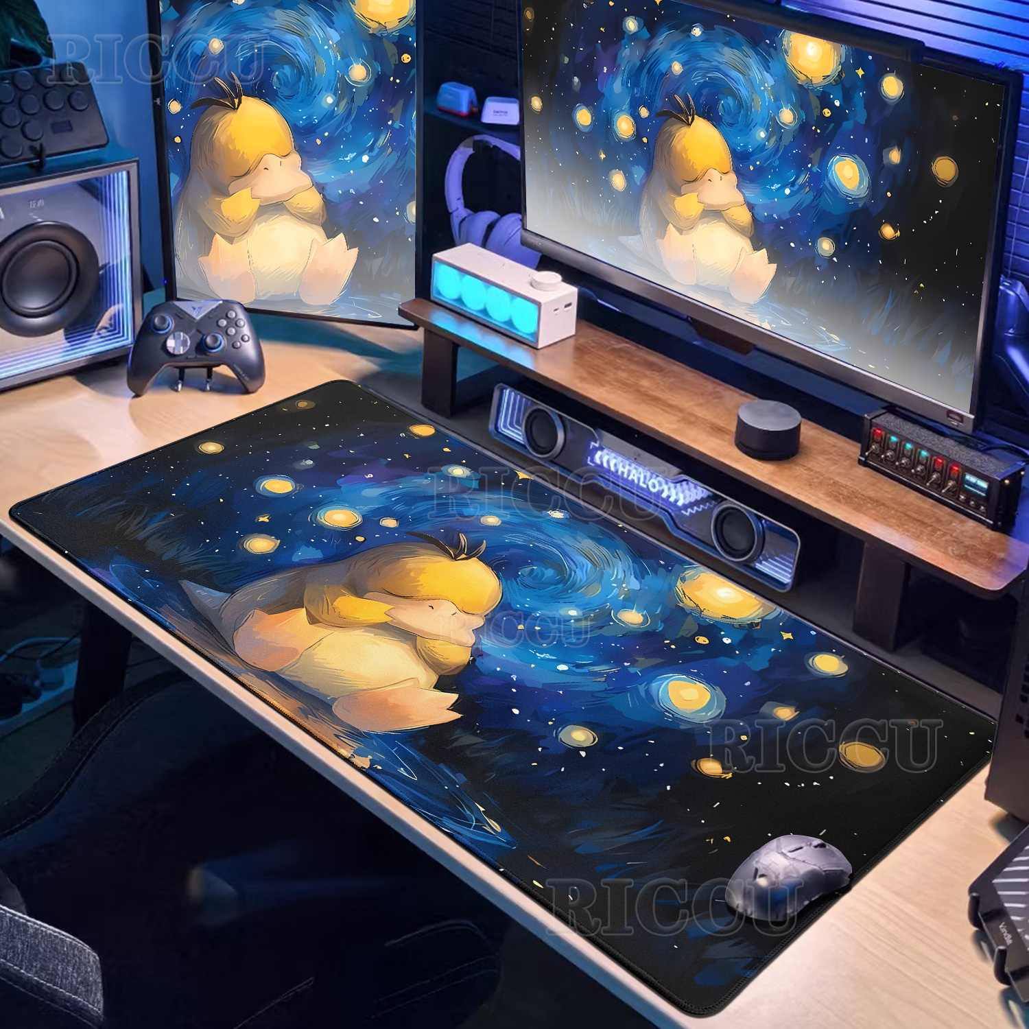 Cartoon Pokémon Mouse Pad Non- - Desk Setup With Laptop 리뷰 및 가격