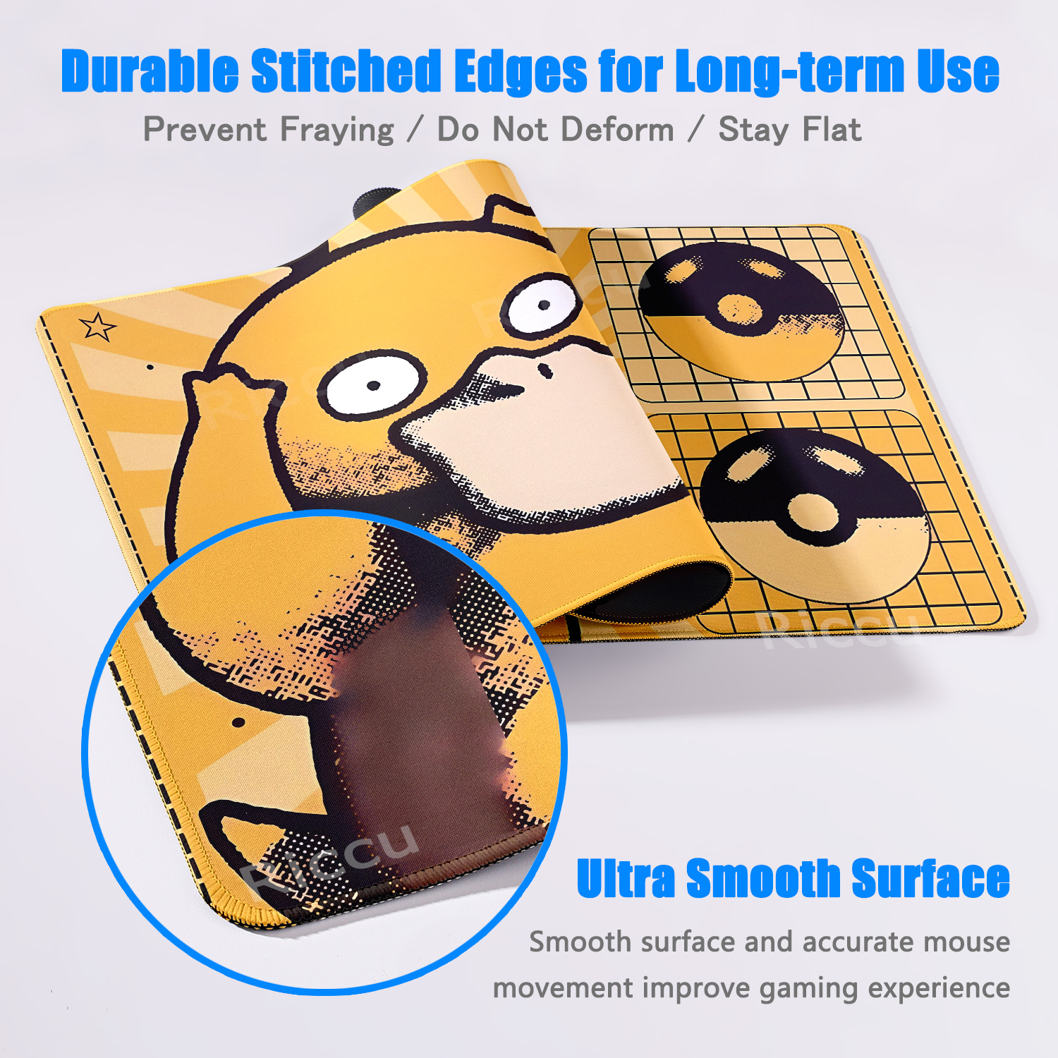 Cartoon Pokémon Mouse Pad Non- - Desk Setup With Laptop 리뷰 및 가격