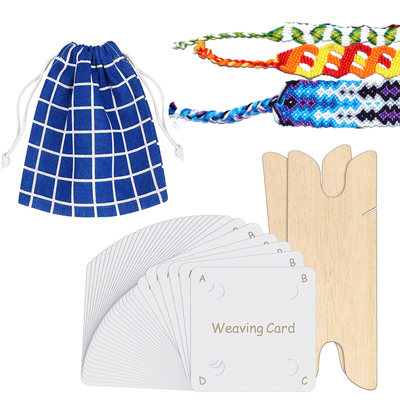 30 Pcs Weaving Cards Table DIY - Desk Setup Design 리뷰 및 가격