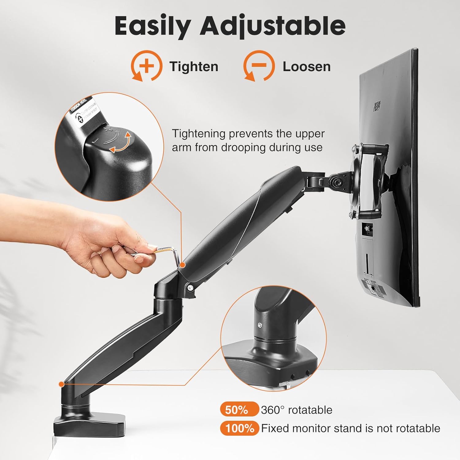 Adjustable Monitor Arm Stand f - Desk Setup With Monitor Arm 리뷰 및 가격