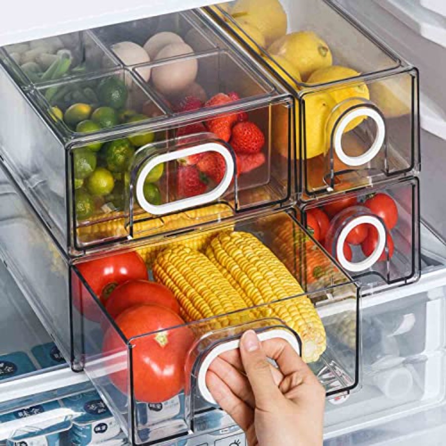 6 PCS Refrigerator Organizers  - Drawer Organizer Bamboo 리뷰 및 가격