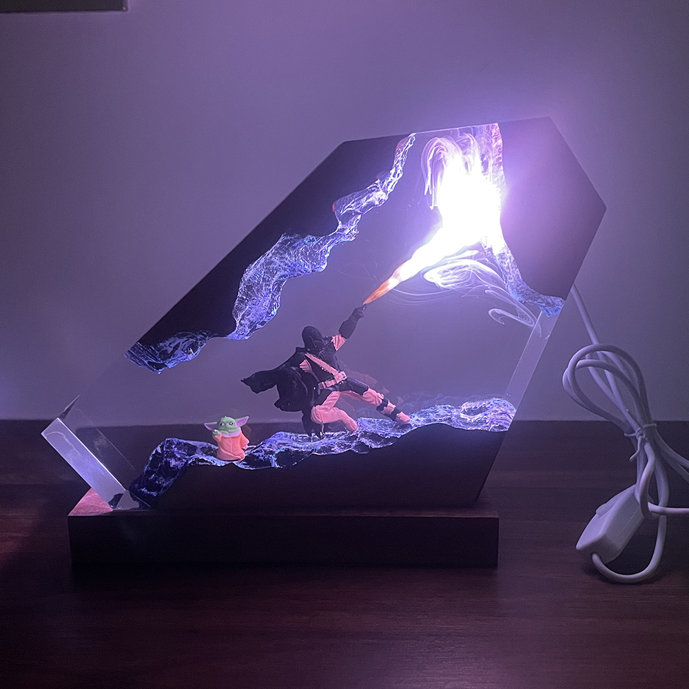 Table Resin Lamp Sci-fi Figure - Desk Setup Light 리뷰 및 가격