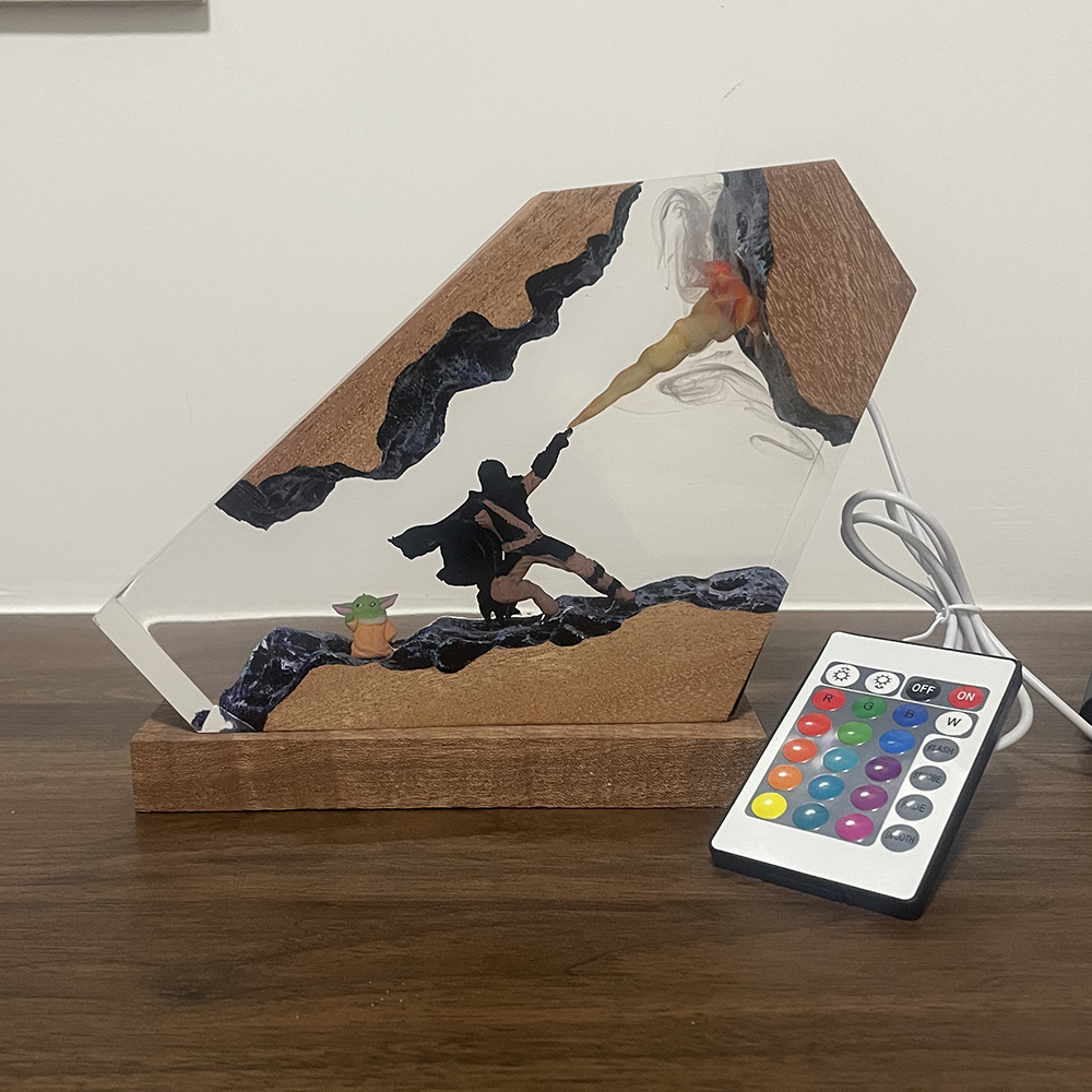 Table Resin Lamp Sci-fi Figure - Desk Setup Light 리뷰 및 가격