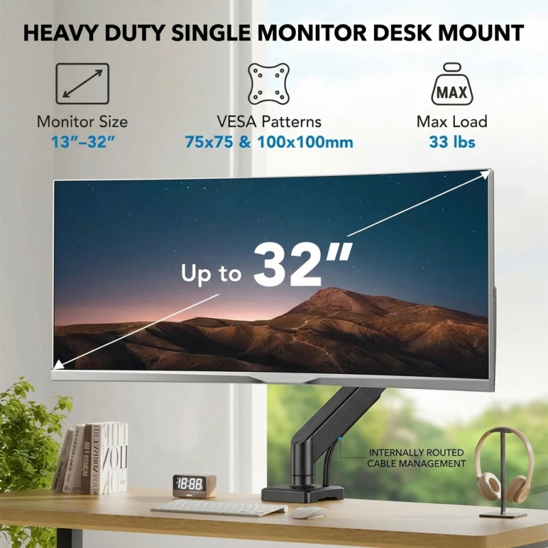 Heavy Duty Monitor Arm Bracket - Desk Setup With Monitor Arm 리뷰 및 가격