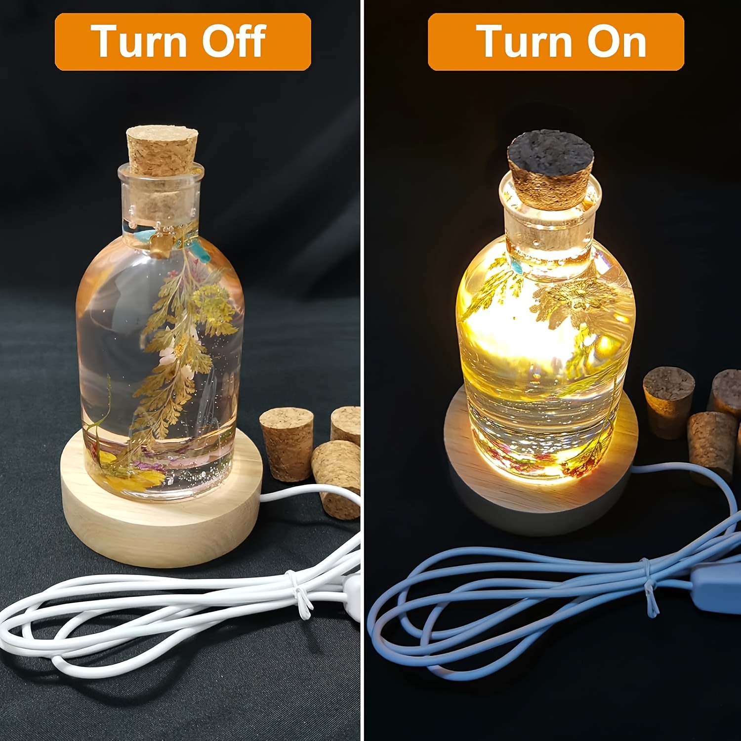 Drift Bottle Light Resin Mold  - Desk Setup Light 리뷰 및 가격