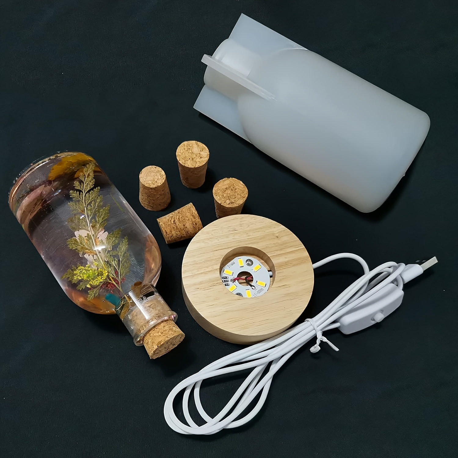 Drift Bottle Light Resin Mold  - Desk Setup Light 리뷰 및 가격