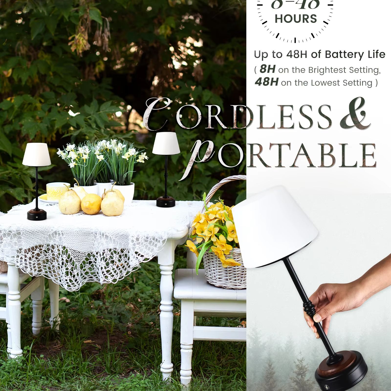 Cordless Table Lamps Set of  5 - Desk Setup Light 리뷰 및 가격