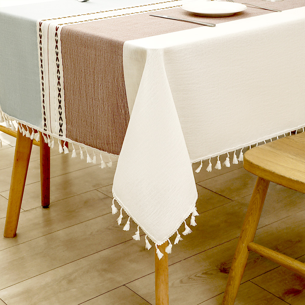 Nordic Tassel Cloth Tabl Embro - Desk Setup Wallpaper 리뷰 및 가격