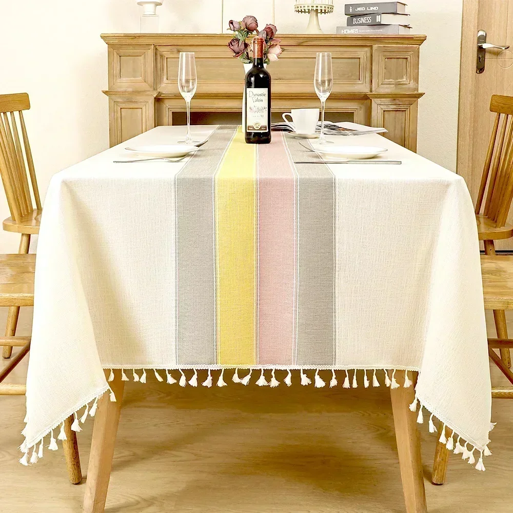 Nordic Tassel Cloth Tabl Embro - Desk Setup Wallpaper 리뷰 및 가격