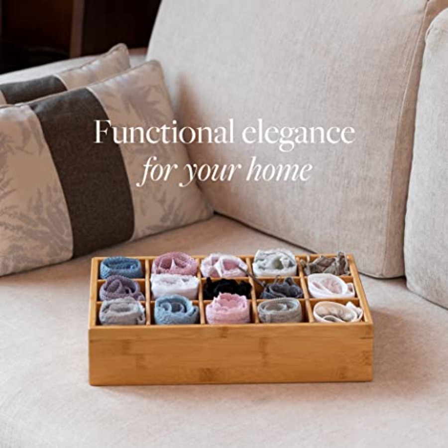 Bamboo Closet Drawer Divider - - Drawer Organizer Bamboo 리뷰 및 가격