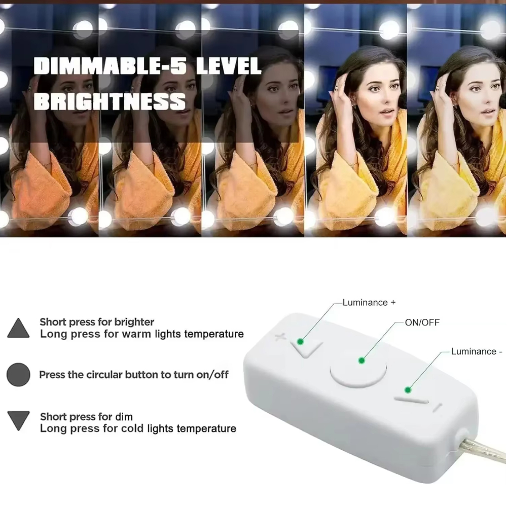 10LED Makeup Mirror Light Bulb - Desk Setup Light 리뷰 및 가격