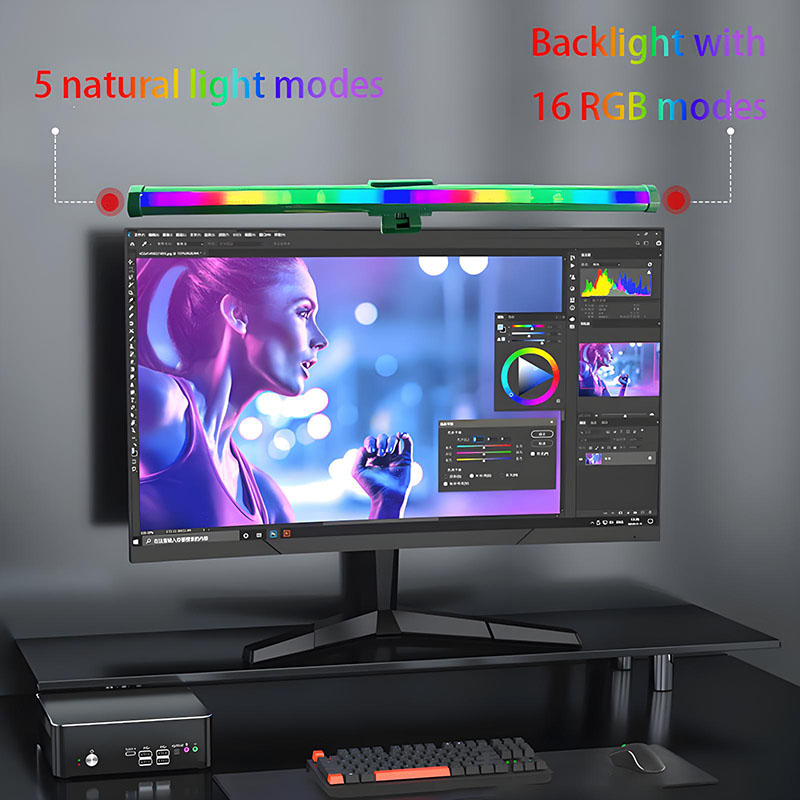 RGB Computer Monitor Light Bar - Desk Setup Light 리뷰 및 가격