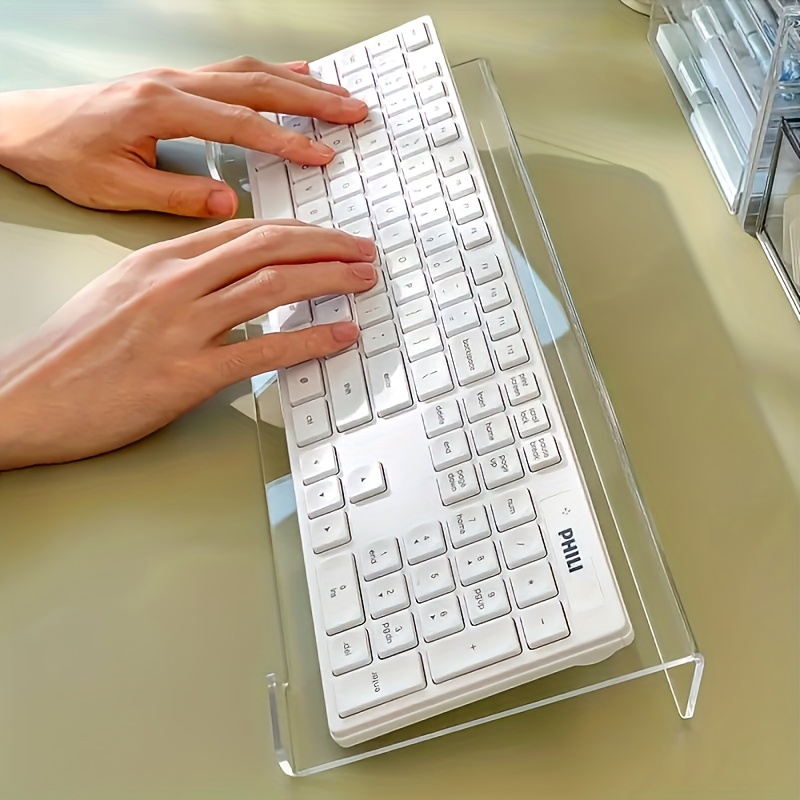 Acrylic keyboard stand, transp - Desk Setup Design 리뷰 및 가격