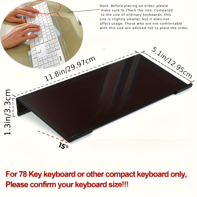 Acrylic keyboard stand, transp - Desk Setup Design 리뷰 및 가격