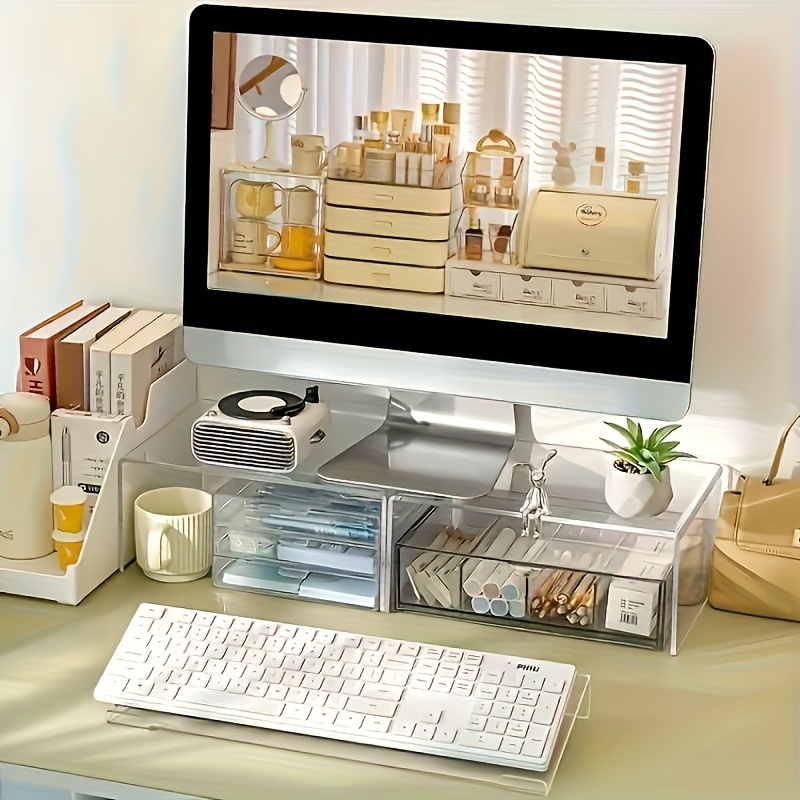 Acrylic keyboard stand, transp - Desk Setup Design 리뷰 및 가격