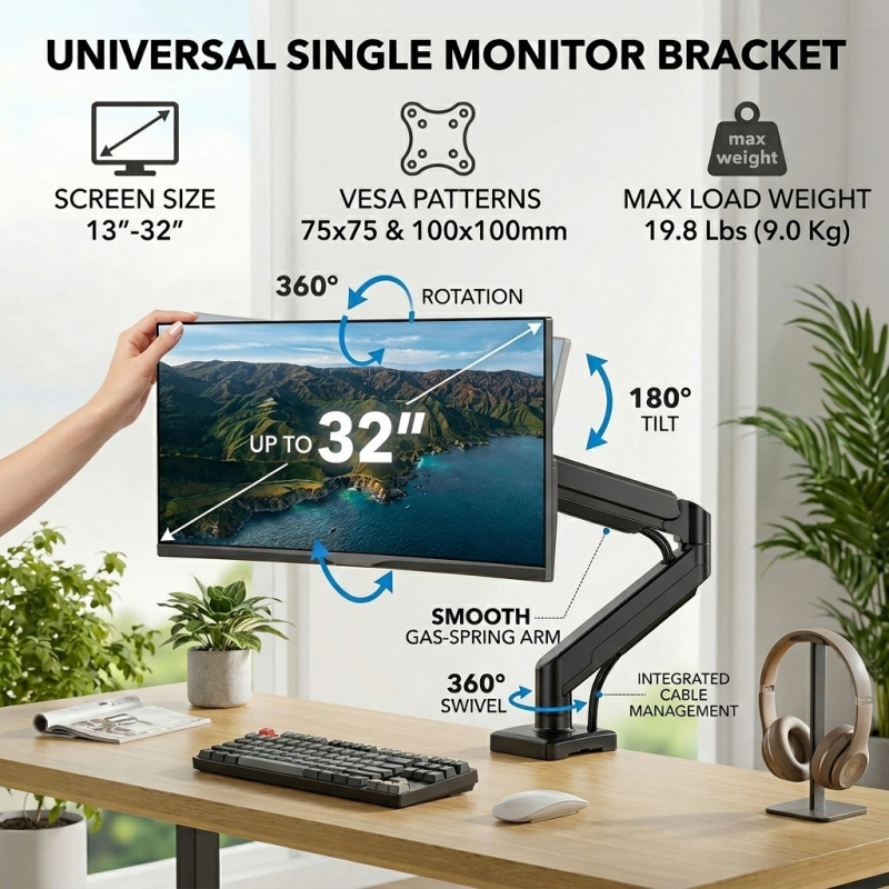 Heavy Duty Monitor Arm Bracket - Desk Setup With Monitor Arm 리뷰 및 가격