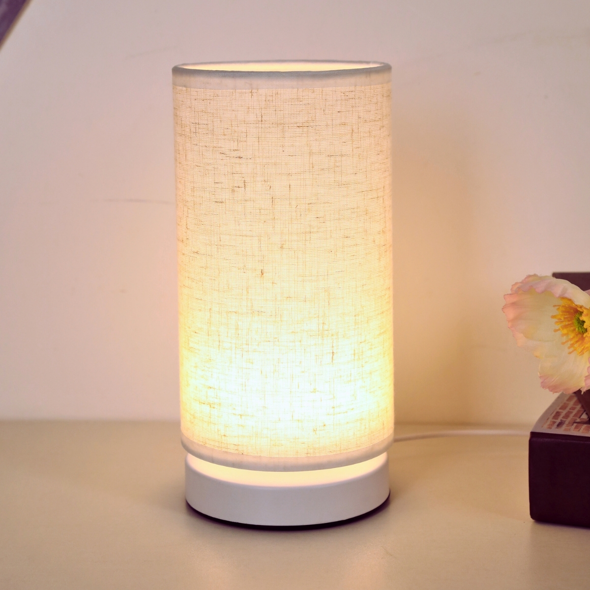 Warm fabric LED desk lamp, USB - Desk Setup Wallpaper 리뷰 및 가격