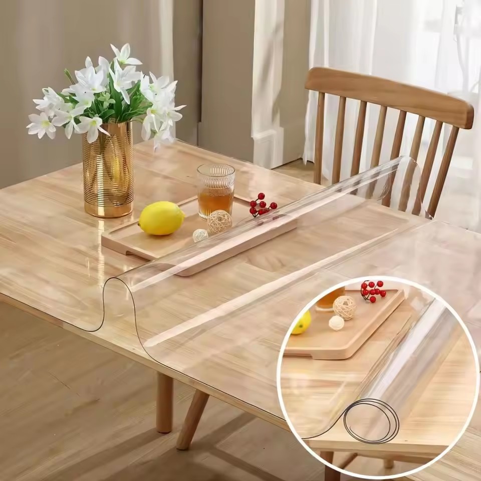 Soft Glass Tablecloth Transpar - Desk Setup Wallpaper 리뷰 및 가격