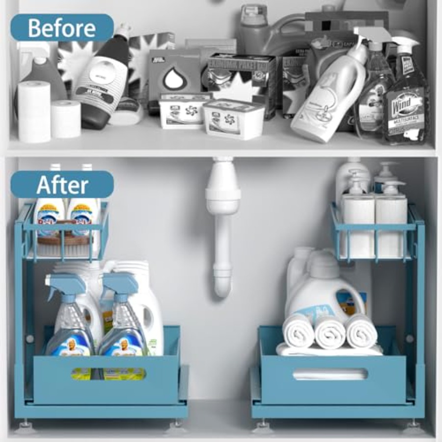 Under Sink Organizer Storage 2 - Drawer Organizer Bamboo 리뷰 및 가격