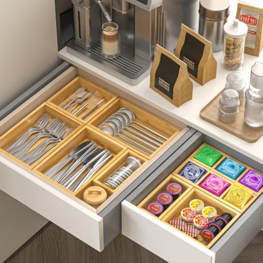 Bamboo Drawer Organizer Set of - Drawer Organizer Bamboo 리뷰 및 가격