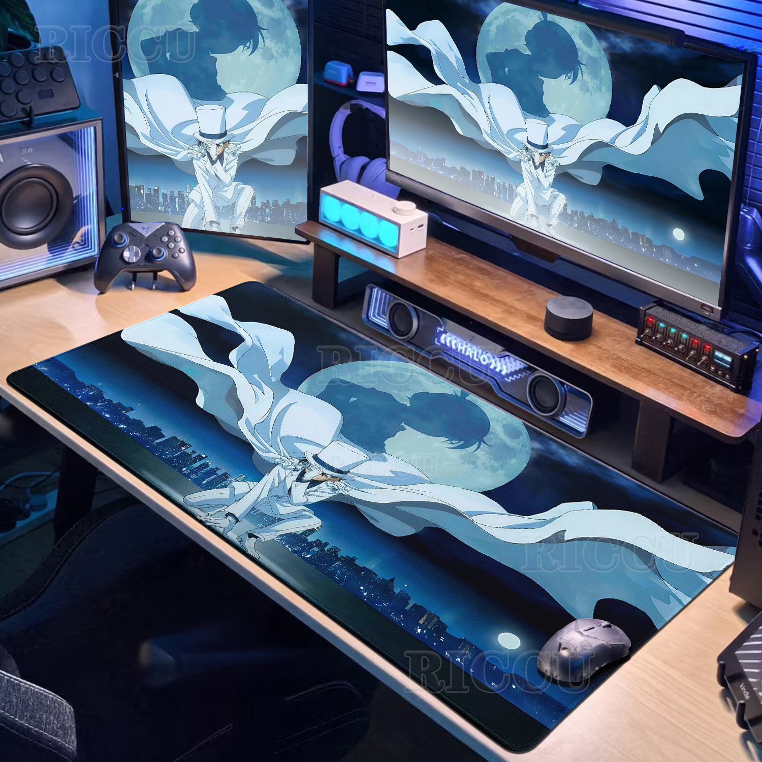 Anime D-Detective Conan Mouse  - Desk Setup With Laptop 리뷰 및 가격