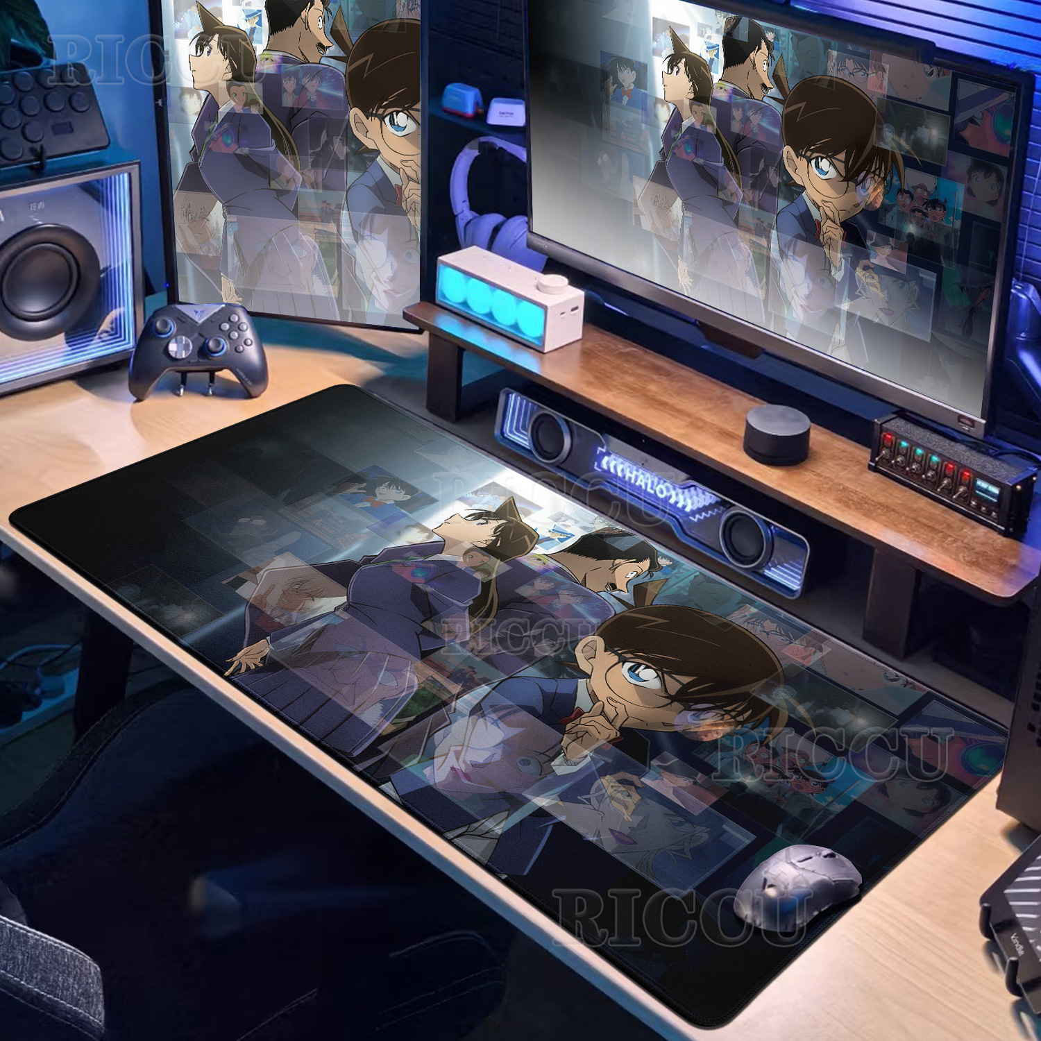Anime D-Detective Conan Mouse  - Desk Setup With Laptop 리뷰 및 가격