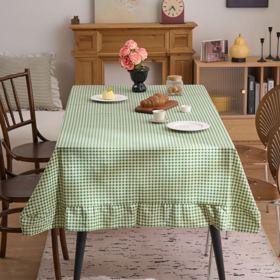 French Retro Plaid Rectangular - Desk Setup Wallpaper 리뷰 및 가격